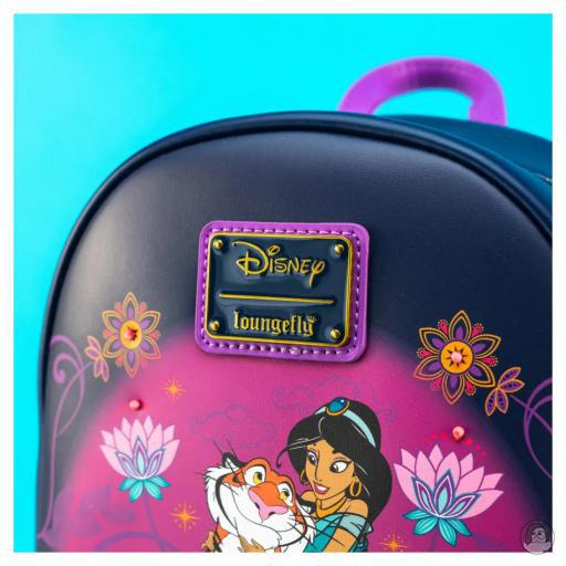 Loungefly Mini sac à dos Princesse Jasmine et Rajah Floral Aladdin (Disney) (Aladdin (Disney))