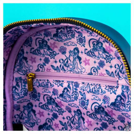 Loungefly Mini sac à dos Princesse Jasmine et Rajah Floral Aladdin (Disney) (Aladdin (Disney))