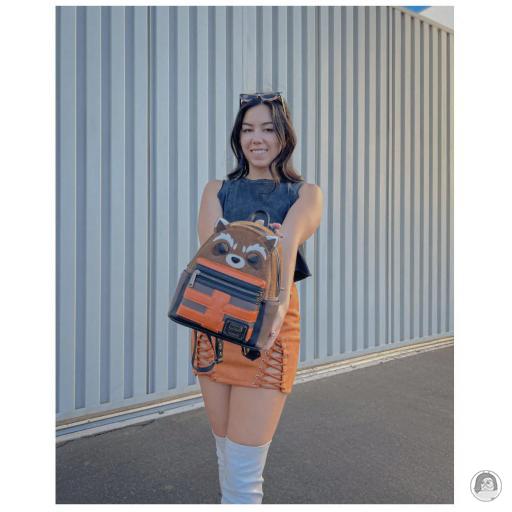 Loungefly Mini sac à dos Rocket Raccoon Cosplay Les Gardiens de la Galaxie (Marvel) (Les Gardiens de la Galaxie (Marvel))