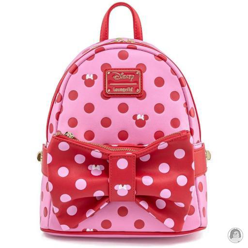 Loungefly Mini sacs à dos Mini sac à dos & Sac banane Minnie Nœud Rose Mickey Mouse (Disney)