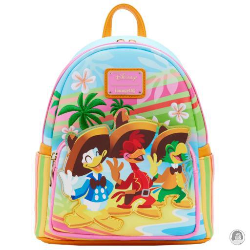 Loungefly Mini sac à dos Scène de la Plage Les Trois Caballeros (Disney) (Les Trois Caballeros (Disney))