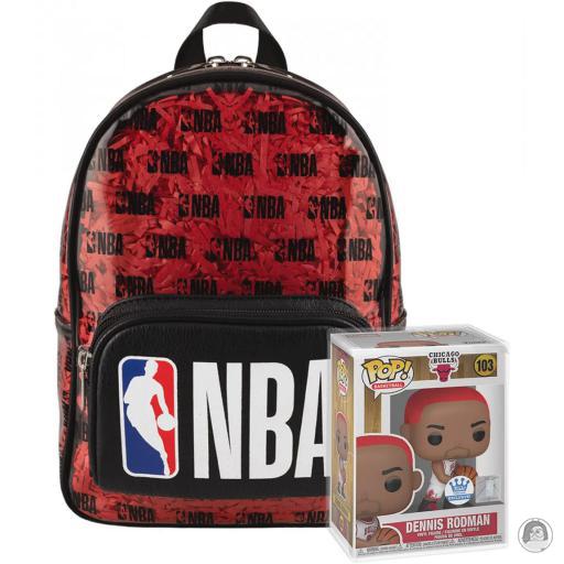 Loungefly Mini sac à dos Stade NBA avec Pop! Dennis Rodman (Bundle) NBA (National Basketball Association)