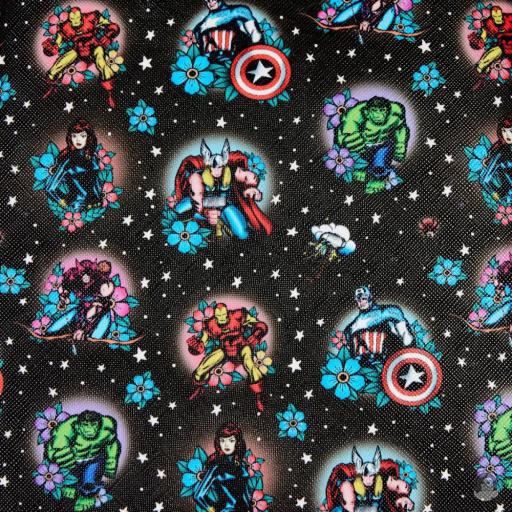 Loungefly Mini sac à dos Tatouage Floral Avengers (Marvel) (Avengers (Marvel))