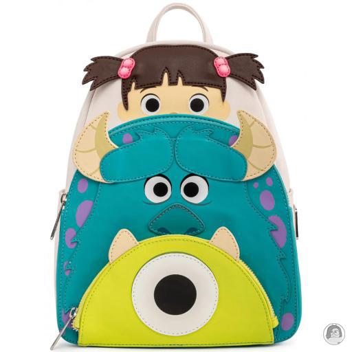 Loungefly Mini sacs à dos Mini sac à dos Triple Poches Bouh, Sulli et Bob Cosplay Monstres et Cie (Pixar)