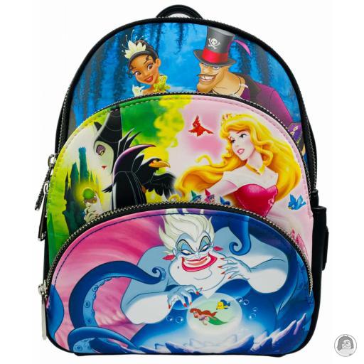 Loungefly Mini sac à dos Triple Poches Disney Gentils vs Méchants Scènes 2 Disney