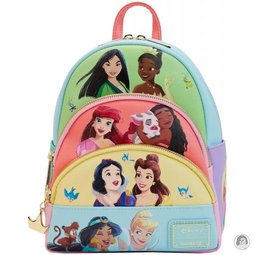 Loungefly Mini sac à dos Triple Poches Princesses Disney (Disney)