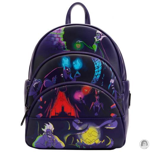 Loungefly Mini sac à dos Villains dans le noir Disney Villains (Disney)