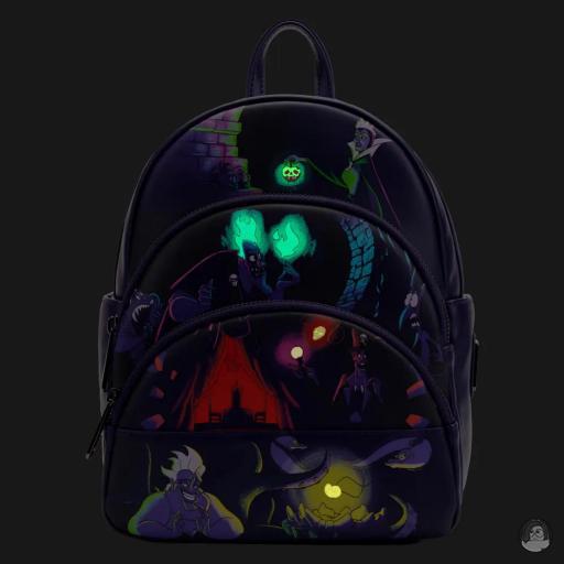 Loungefly Mini sac à dos Villains dans le noir Disney Villains (Disney) (Disney Villains (Disney))