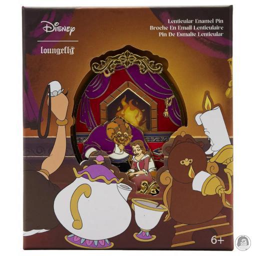 Loungefly Broches Email Pin Scène devant la Cheminée La Belle et la Bête (Disney)