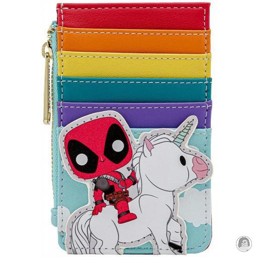 Loungefly Porte-cartes 30ème Anniversaire de Deadpool Licorne Arc-en-ciel Pop! Deadpool (Marvel) (Deadpool (Marvel))