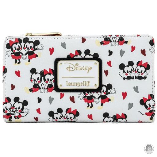 Loungefly Portefeuille à rabat Mickey et Minnie Mouse Cœurs Mickey Mouse (Disney)