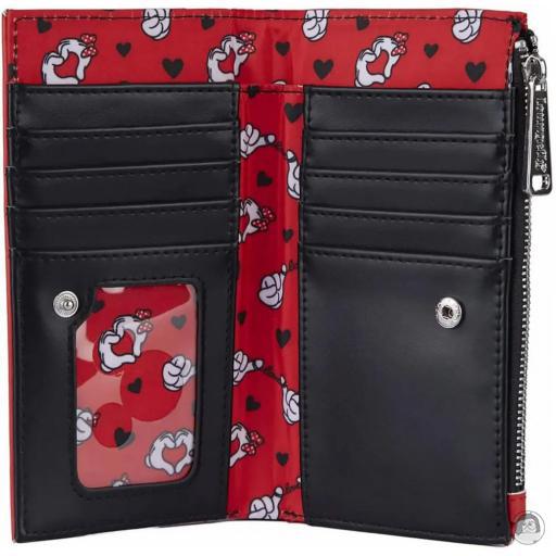 Loungefly Portefeuille à rabat Mickey et Minnie Saint-Valentin Mickey Mouse (Disney) (Mickey Mouse (Disney))