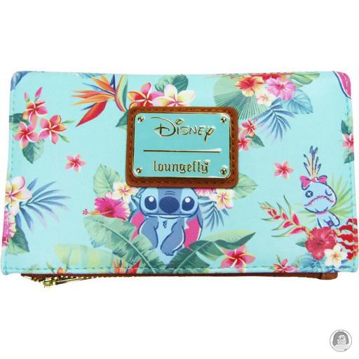 Loungefly Portefeuilles Portefeuille à rabat Mint Floral Lilo et Stitch (Disney)