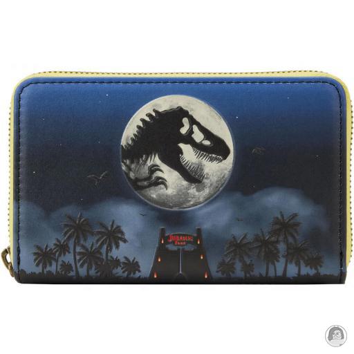 Loungefly Jurassic Park Portefeuille zippé 30ème Anniversaire Dino Lune Glow Jurassic Park