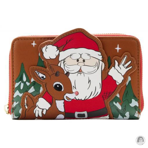 Loungefly Portefeuille zippé Câlin Père Noël Rudolphe le Renne au Nez Rouge (Rudolphe le Renne au Nez Rouge)