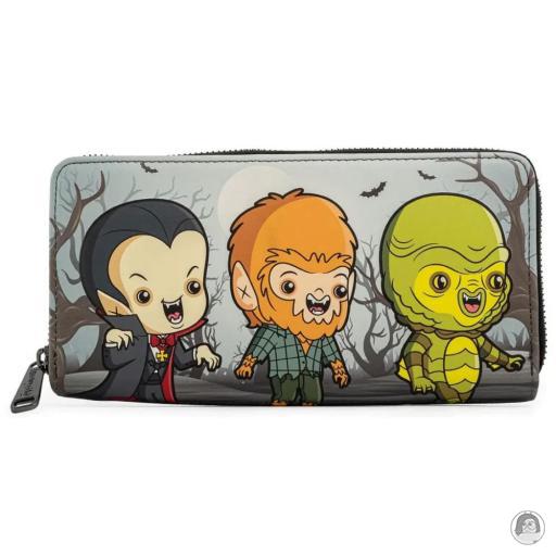 Loungefly Portefeuille zippé Chibi Line Universal Monsters