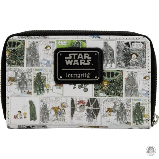 Loungefly Bande dessinée Portefeuille zippé Dark Vador Bande Dessinée Star Wars