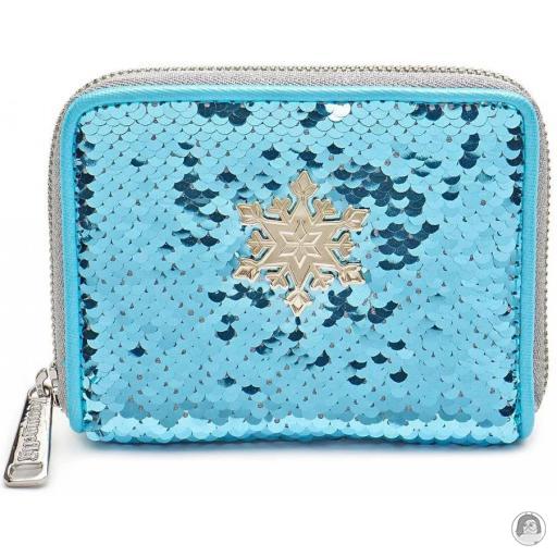 Loungefly Portefeuilles Portefeuille zippé Elsa Sequin La Reine des neiges (Disney)