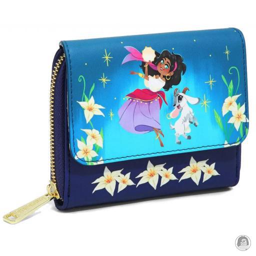 Loungefly Portefeuilles Portefeuille zippé Esméralda & Djali Floral Le Bossu de Notre-Dame (Disney)