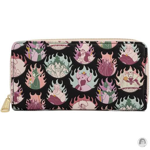 Loungefly Portefeuille zippé Flammes Pastel Disney Villains (Disney)