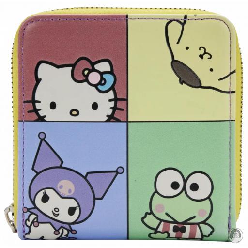 Loungefly Sanrio Portefeuille zippé Hello Kitty et ses amis Color Block Sanrio