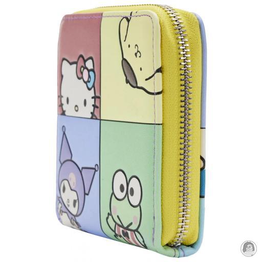 Loungefly Portefeuille zippé Hello Kitty et ses amis Color Block Sanrio (Sanrio)