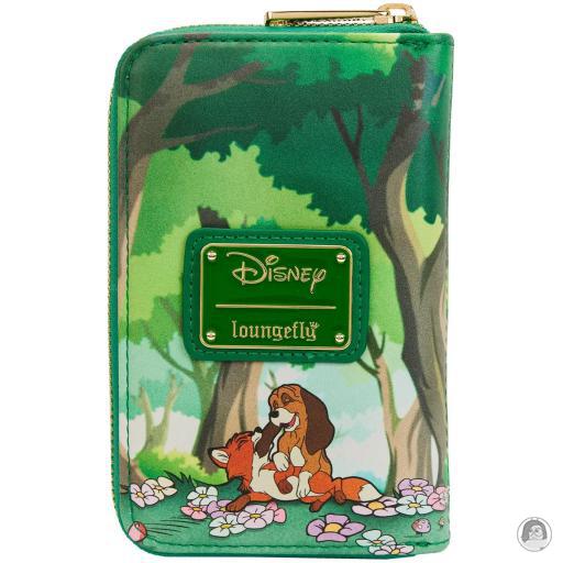 Loungefly Portefeuille zippé Livre Classique Rox et Rouky (Disney) (Rox et Rouky (Disney))