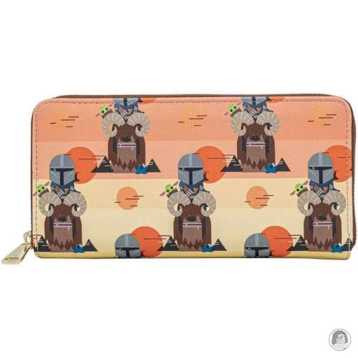 Loungefly Star Wars Portefeuille zippé Le Mandalorien Bantha Ride Star Wars