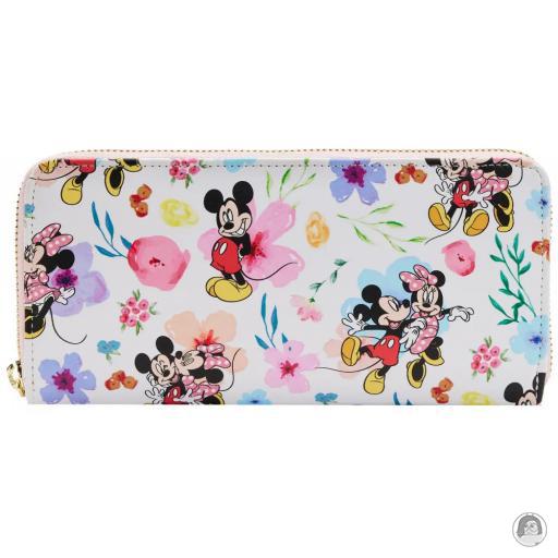 Loungefly Portefeuilles Portefeuille zippé Mickey & Minnie Mouse Floral Mickey Mouse (Disney)