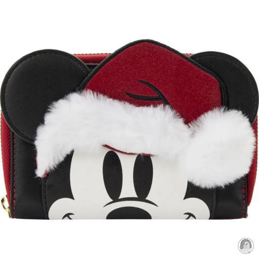 Loungefly Portefeuilles Portefeuille zippé Mickey Père Noël Mickey Mouse (Disney)