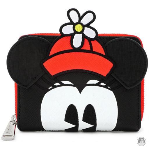 Loungefly Portefeuilles Portefeuille zippé Minnie Mouse avec Nœud Rouge Mickey Mouse (Disney)