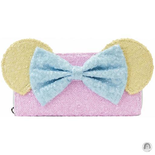 Loungefly Mickey Mouse (Disney) Portefeuille zippé Minnie Mouse Pastel Sequin Mickey Mouse (Disney)