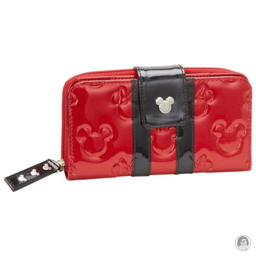 Portefeuille zippé Minnie Mouse Rouge en Relief Verni Mickey Mouse (Disney)