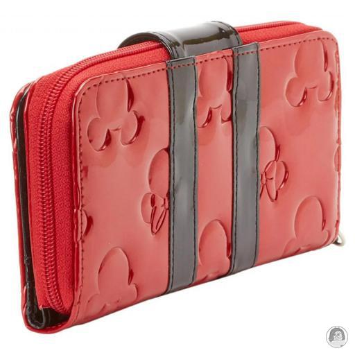 Loungefly Portefeuille zippé Minnie Mouse Rouge en Relief Verni Mickey Mouse (Disney) (Mickey Mouse (Disney))