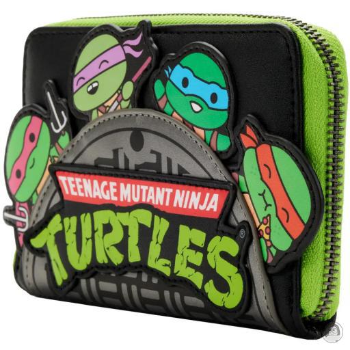 Loungefly Portefeuille zippé Plaque d'égout Tortues Ninja Tortues Ninja (Tortues Ninja)