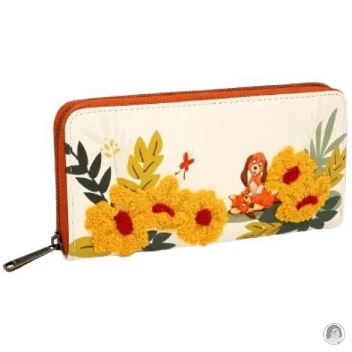 Loungefly Rox et Rouky (Disney) Portefeuille zippé Rox et Rouky Floral Rox et Rouky (Disney)