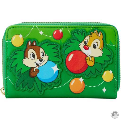 Loungefly Tic et Tac (Disney) Portefeuille zippé Sapin de Noël Tic et Tac (Disney)