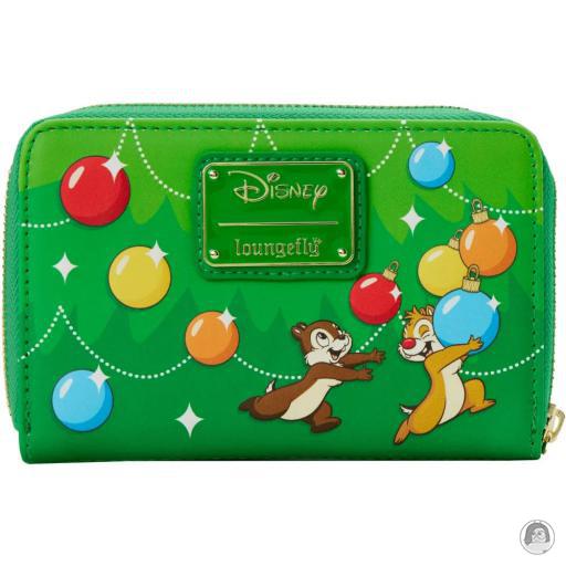 Loungefly Portefeuille zippé Sapin de Noël Tic et Tac (Disney) (Tic et Tac (Disney))