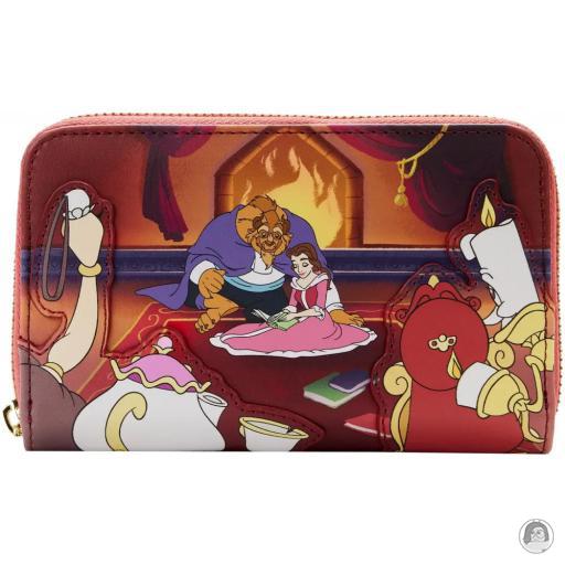 Loungefly Portefeuilles Portefeuille zippé Scène devant la Cheminée La Belle et la Bête (Disney)