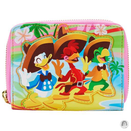 Loungefly Scène Disney Portefeuille zippé Scène de la Plage Les Trois Caballeros (Disney)