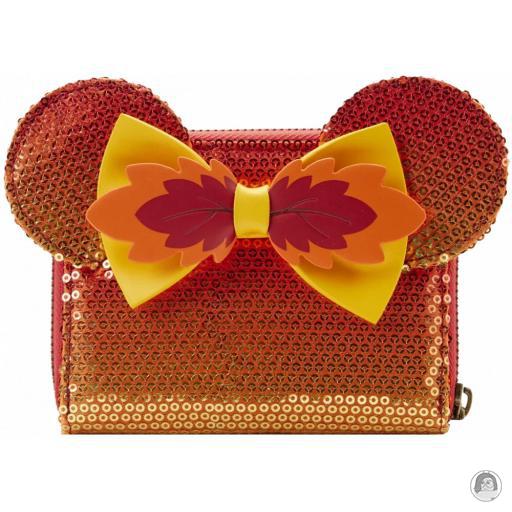 Loungefly Loungefly.com Portefeuille zippé Sequin Ombre d'Automne Mickey Mouse (Disney)