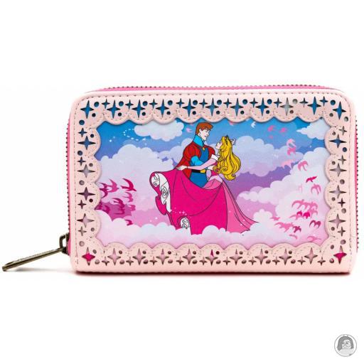 Loungefly Pink à la Mode Portefeuille zippé Série Histoire de Princesses La Belle au Bois dormant La Belle au Bois Dormant (Disney)