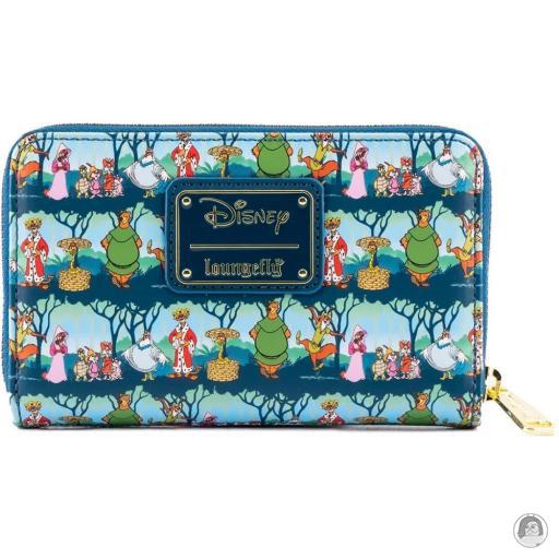 Loungefly Impression intégrale Portefeuille zippé Sherwood All Over Print Robin des Bois (Disney)