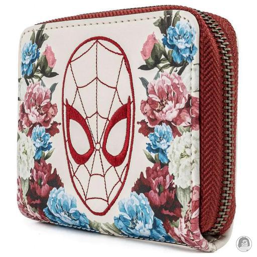 Loungefly Portefeuille zippé Spider-Man Floral Spider-Man (Marvel) (Spider-Man (Marvel))