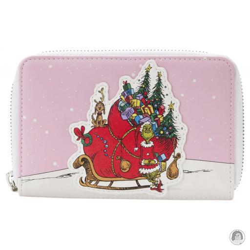 Loungefly Le Grinch Portefeuille zippé Le Traineau du Grinch Le Grinch