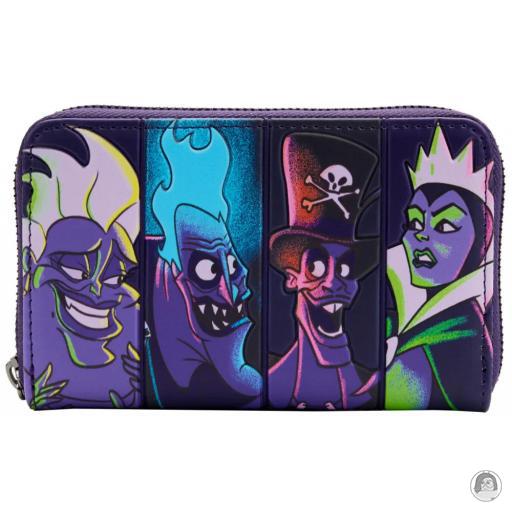 Loungefly Portefeuille zippé Villains dans le noir Disney Villains (Disney) (Disney Villains (Disney))