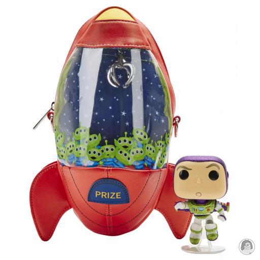 Loungefly Sac à bandoulière Machine à Pince Fusée Pizza Planet avec Pop! Buzz l'Éclair Toy Story (Pixar)