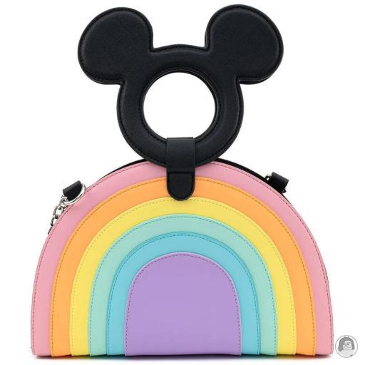 Loungefly Sacs à bandoulière Sac à bandoulière Mickey Arc-en-ciel Pastel Mickey Mouse (Disney)