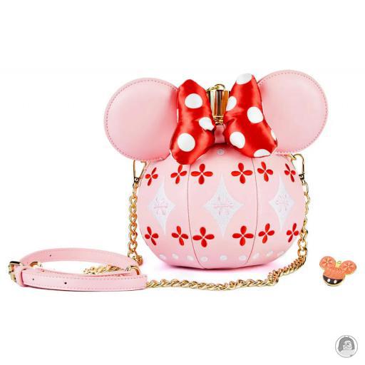 Loungefly Sacs à bandoulière Sac à bandoulière Minnie Mouse Boule de Noël Mickey Mouse (Disney)