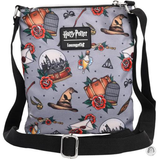 Loungefly Sac à bandoulière Motif Tatouage de Reliques Impression Intégrale Harry Potter (Wizarding World) (Harry Potter (Wizarding World))